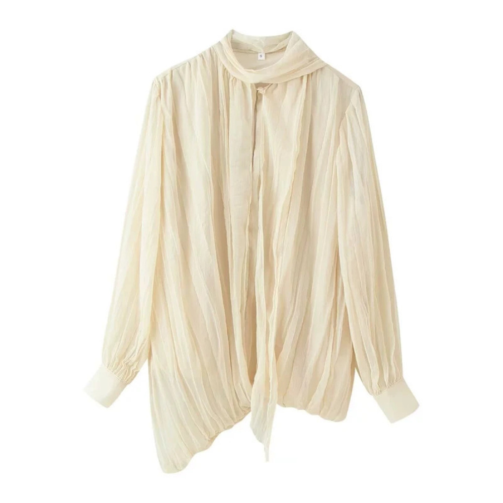 ZARA Pleated Ruffle Dress